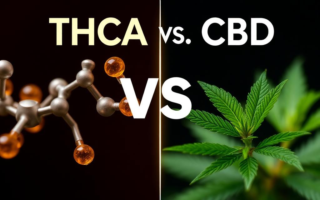 THCA kemisk struktur jämfört med THC – molekylär skillnad
